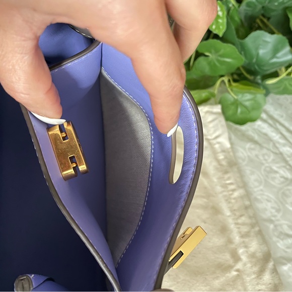 New, lee radziwill suede frame small saddlebag  (clam shell color) - Picture 8 of 17